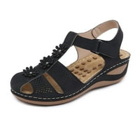 Lulshou ljetne sandale za žene, ženske sandale sa lukom potpore ljetni casual udobne sandale za klin