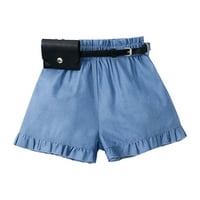 Toddler Kids Baby Girls Ljeto stil casual traper kratke hlače Plave hlače Ljetne kratke hlače