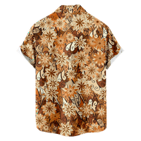 Muška grafička havajska majica, Paisley Graphic Udobna ulična ležerna na vrhu Basic Fashion Vintage
