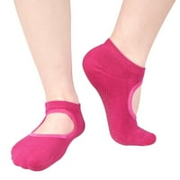 Štetno protiv klizanja Žene prozračne elastične pamučne kratke čarape za balet joge pilates