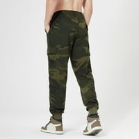Znoj hlača Aaiyomet za muškarca modne casual čiste čvrste paketne pakete na pantalone multi džepne pantalone