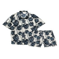 Trošišta muške košulje za majice Havajski tasteri s kratkim rukavima Outfits Travel bluza Outfit Set