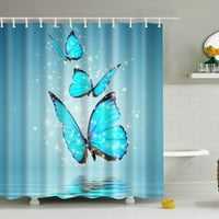 Leptir kreativni digitalni ispis tuš sa zavjesom vodootporni plijesni Poliester za pranje M-TZ170518