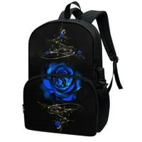 Xoenoieeee plavi ružin ručni ruksak za djevojčice Žene Ležerni ruksak Travel Rucksack školska torba