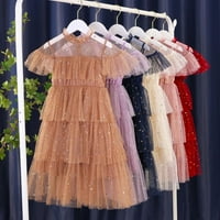 Vedolay Young Girls haljine djevojke ljetne špagete kaiš casual dužine koljena camice, ružičaste 2-