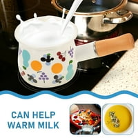 Enamel mleko za emajl maslaca toplije male mlijeko pan prenosivi mlečni lonac za bebe hrane