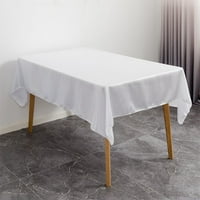 Goory pravokutni kvadratni svileni satenski poklopac stola, tablica tablice u boji, otporna na čišćenje