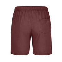 Lolmot Muške atletske kratke hlače Udobne pamučne hladne boje kratke hlače Elastični struk trčanja s