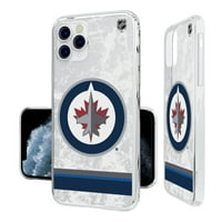 Winnipeg Jets iPhone Stripe Clear Ledena futrola