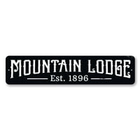Mountain Lodge uspostavljen datum Novost dekor, metalni zidni znak