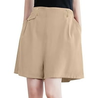 Ljetno pune boje casual široke noge hlače velike veličine kratke hlače modne žene hlače