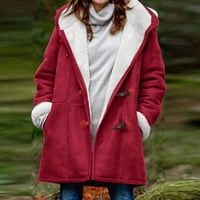 Zimski kaput s kapuljačom s kapuljačom s kaputicom s kapuljačom, kaputi na kaputima ženska jesenski