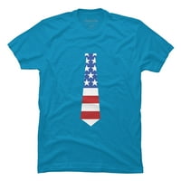 Patriotska veza američka zastava Dan nezavisnosti USA Holiday Pride Muss Kelly Green Graphic Tee - Dizajn