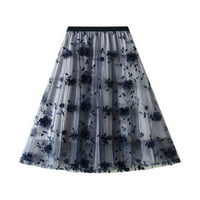 SprifAllBaby ženska suknja, ljetni cvjetni vez visoke struk suknje A-line haljina za žene
