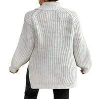 LUMENTO Žene pleteni džemperi Chunky Plit džemper s dugim rukavima Jumper vrhovi dame casual pulover