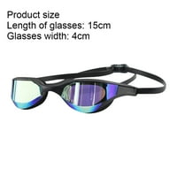 Naočale za plivanje Anti-Maf Anti-UV Silikonske naočare za odrasle za odrasle žene muškarci, crni, G193539