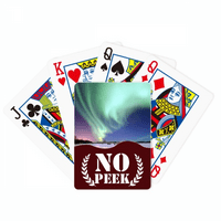 Noćni zvezdi Arctic Aurora Snow Peek Poker igračka karta Privatna igra