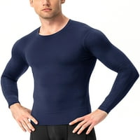 NOILLA MENS Kompresije košulje s dugim rukavima Baselayer mišićni vrhovi Muškarci Prozračne majice Cool