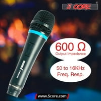 Core Vocal Dynamic Cardioid ručni mikrofon Neodymium magnetni jednosmjerni mikrofon, 16ft Odvojivi XLR