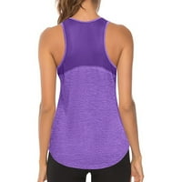 Ženska vježbanje vrhovi sportski trkački rezervoar MESH yoga majice za treniranje Napomena Molimo kupiti