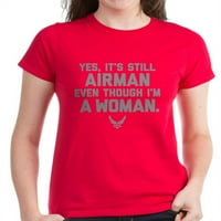 Cafepress - Američki zrakoplov Airman čak i Th - Ženska tamna majica