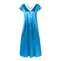 Ženska kratka s0leeve V Domaća odjeća Pajamas Long haljina na spavaćice za spavanje nebeske tijelo spavaćice