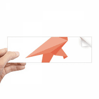 Crvena ptica origa uzorak pravokutnik naljepnica odbojnika naljepnica za notebook naljepnica