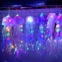 Jellyfish lampione lampica, metlyfish lampica Materijal, novogodišnji bageri, prelazni krajevi sjajni