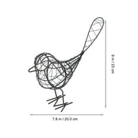 Rosarivae 20x kreativni vrt Iron ukras ptica Jednostavne žice od kovanog gvožđa ukrasi
