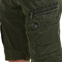 Muške Camo Cargo Shorts opušteni FIT-u više džep na otvorenom maskirnim kratkim hlačama