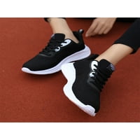 Dame tenisice čipke udružene cipele za trčanje Sportski treneri otporne na klizanje otporne na mrežice