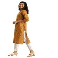 Eloria Bandhej je tiskao ženski modni indijski stil kurti haljine
