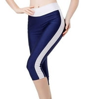 Plus veličine Shorts Clearence Ženski visoko struk Atletic joga vježbač Capris gamaše bočne džepove