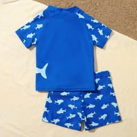TODDLER Baby Boys kupaći kupaći odijela postavljena dvodijelna kostim kratkih rukava i kupaći koš za