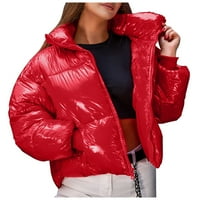 KETYYH-CHN ženske jakne kaputi Ležerni jesenski kaput Radni poslovni zimski kaputi Crveni, s