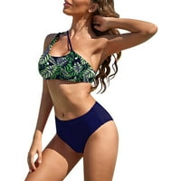 Tobchonp plaža kupaći kupaći kostim čista boja tanga brazilski bikini set za seksi kupaću ženu