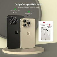 Za iPhone Pro i iPhone PRO MA kamera zaštitnik blagih dijamantskih aluminijskih aluminijskih legura