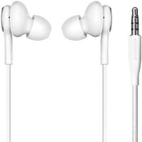 Premium White ožičene stereo slušalice u ušima sa linijskim daljinskim i mikrofonom kompatibilni sa