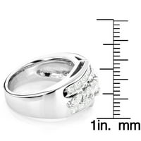 14k dame prirodni 1. CTW dijamantni prsten za nju