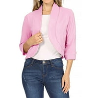 Vivianyo HD kaputi jakne u prodaji i čišćenje Ženska moda Mid Ruka Vrh pune boje casual jakna Poslovno