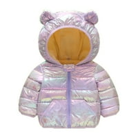 Popvcly zimski kaputi za djecu sa kapuljačom laganim puffer jakna za dječake, dječake, novorođenčad,