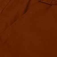 Lolmot Plus Veličina kratke hlače Muški sport Čista boja zavoja za zavojne kratke hlače Ležerne prilike
