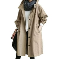 Francuska Dimple ženska jesen i zima casual, ženski temperament struk dugih rukava vjetrovska jakna