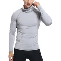Zimske košulje s dugim rukavima za muškarce Muškarci Fitness Dugim rukavima Sporte Sport Solid Ležerne