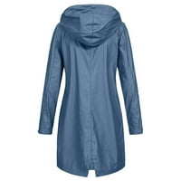 Vjetar za žensku kapuljaču za kišu modne solidne boje kaput jakna tunika na vrhu vjetrovstva na otvorenom