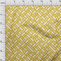 Onuone pamučne kambrične žutoj tkanini Geometrijski šivanje zanatske projekte Tkanini otisci na širokoj