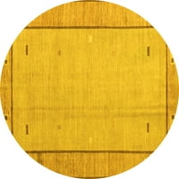 Ahgly Company u zatvorenom okruglom apstraktno žutim modernim prostirkama, 4 '