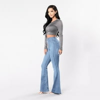Traperice za žene Ženske hlače Jeans plus labav rez pantnim traper elastičnim ležernim jesenskim džepom