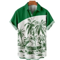 Dječaci i muška majica Havajske košulje za muškarce, kratki rukav džepni košulje dlaka, majice za muškarce
