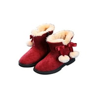 Avamo Kids Snow Boot Mid CALF zimske čizme Zip up toplo čizme Djevojke Djevojke slatke plišane cipele